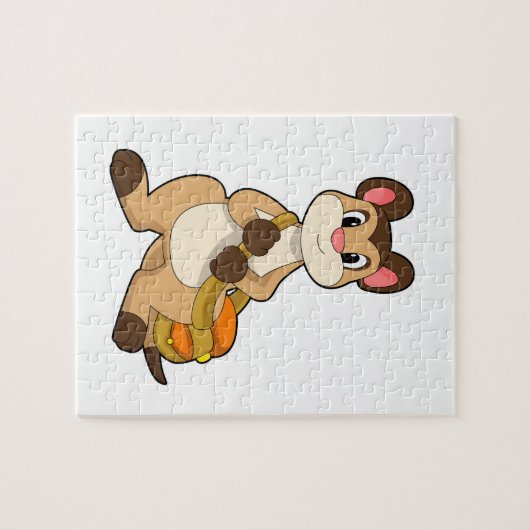 Meerkat mit Beutel Puzzle (Horizontal)