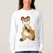 Meerkat mit Beutel Sweatshirt (Vorderseite)