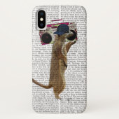Meerkat mit Boom Box Ghetto Blaster 2 Case-Mate iPhone Hülle (Rückseite)