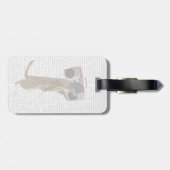 Meerkat mit Boom Box Ghetto Blaster 2 Gepäckanhänger (Rückseite horizontal)