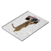 Meerkat mit Boom Box Ghetto Blaster 2 Notizblock (Linke Seite)