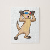Meerkat mit Brille Puzzle (Vertikal)