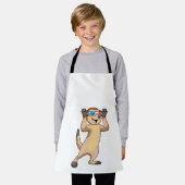 Meerkat mit Brille Schürze (Getragen)