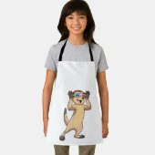 Meerkat mit Brille Schürze (Insitu)