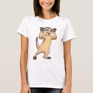 Meerkat mit Brille T-Shirt