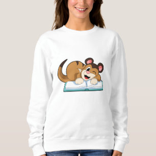 Meerkat mit Buch Sweatshirt