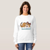 Meerkat mit Buch Sweatshirt (Vorne ganz)
