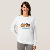 Meerkat mit Buch T-Shirt (Vorne ganz)