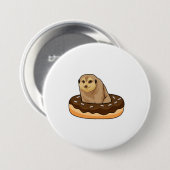 Meerkat mit Donut Button (Vorne & Hinten)