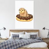 Meerkat mit Donut Leinwanddruck (Insitu (Schlafzimmer))