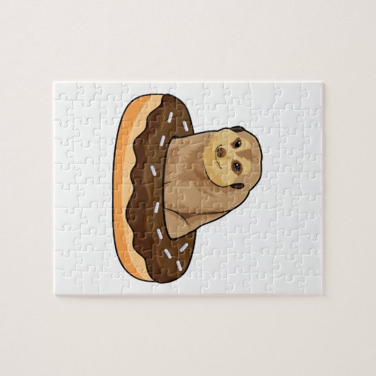 Meerkat mit Donut Puzzle (Horizontal)