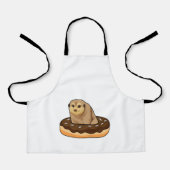 Meerkat mit Donut Schürze (Vorderseite)