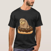 Meerkat mit Donut T-Shirt (Vorderseite)