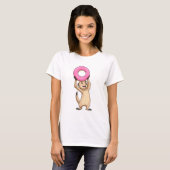 Meerkat mit Donut T-Shirt (Vorne ganz)