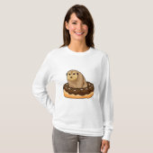 Meerkat mit Donut T-Shirt (Vorne ganz)