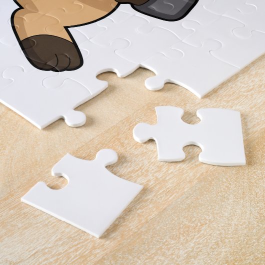 Meerkat mit Dumbell Puzzle (Seite)