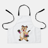 Meerkat mit Dumbell Schürze (Vorderseite)