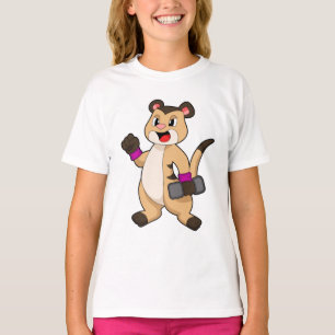 Meerkat mit Dumbell T-Shirt