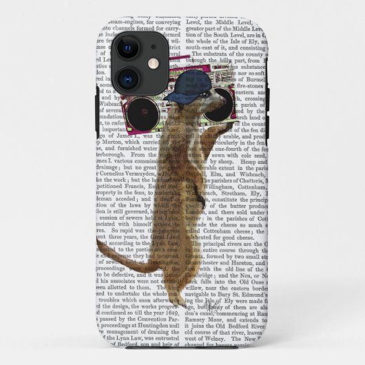 Meerkat mit Ghettoblaster-Getto-Bläser 2 Case-Mate iPhone Hülle (Rückseite)