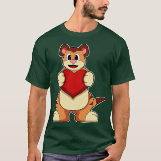 Meerkat mit Herz 1 T-Shirt