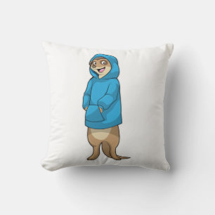Meerkat mit Hoodie Kissen