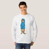 Meerkat mit Hoodie T-Shirt (Vorne ganz)