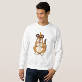 Meerkat mit Horn Sweatshirt (Vorne ganz)