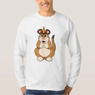 Meerkat mit Horn T-Shirt