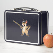 Meerkat mit Hut und Gehstock Metall Brotdose (Beispiel)