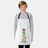 Meerkat mit Hut und Scarf Schürze (Getragen)
