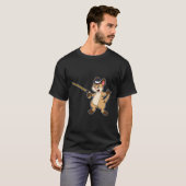 Meerkat mit Hut & Walking-Stock T-Shirt (Vorne ganz)