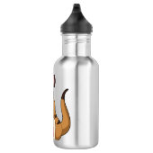 Meerkat mit Kaffee-Cup Edelstahlflasche (Rechts)