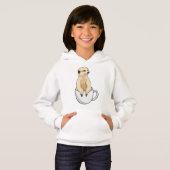Meerkat mit Kaffee-Cup Hoodie (Vorne ganz)