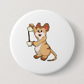 Meerkat mit Kaffeekanne und Kaffee.PNG Button (Vorderseite)