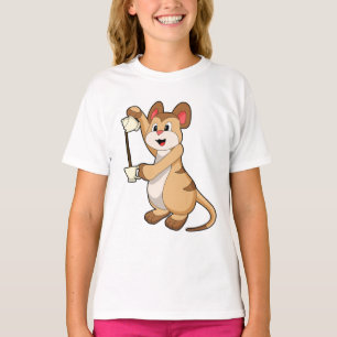 Meerkat mit Kaffeekanne und Kaffee.PNG T-Shirt