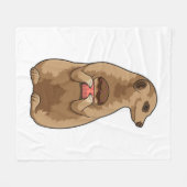 Meerkat mit Muffin Fleecedecke (Vorderseite (Horizontal))