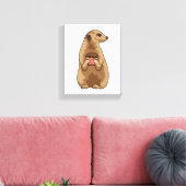 Meerkat mit Muffin Leinwanddruck (Insitu (Wohnzimmer))