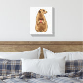 Meerkat mit Muffin Leinwanddruck (Insitu (Schlafzimmer))