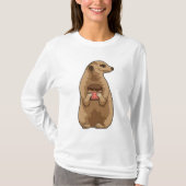 Meerkat mit Muffin T-Shirt (Vorderseite)