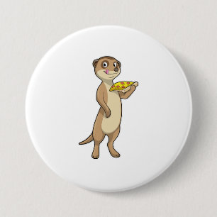 Meerkat mit Pizza Button