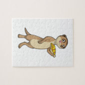 Meerkat mit Pizza Puzzle (Horizontal)