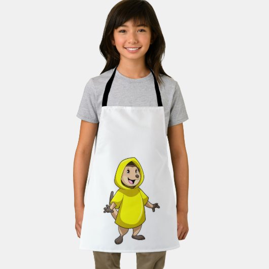 Meerkat mit Raincoat Schürze (Insitu)