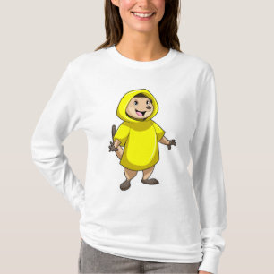 Meerkat mit Raincoat T-Shirt