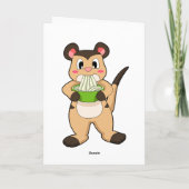 Meerkat mit Ramen Karte (Rückseite)