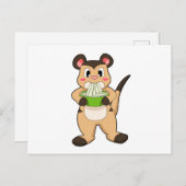Meerkat mit Ramen Postkarte (Vorne/Hinten)