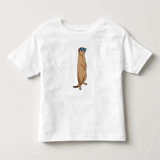 Meerkat mit Sonnenbrille Kleinkind T-shirt (Vorderseite)