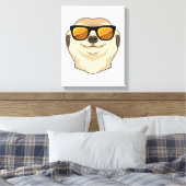 Meerkat mit Sonnenbrille Leinwanddruck (Insitu (Schlafzimmer))