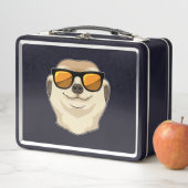 Meerkat mit Sonnenbrille Metall Brotdose (Beispiel)