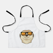 Meerkat mit Sonnenbrille Schürze (Vorderseite)