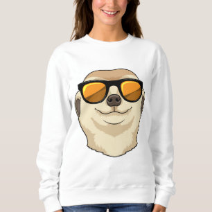 Meerkat mit Sonnenbrille Sweatshirt